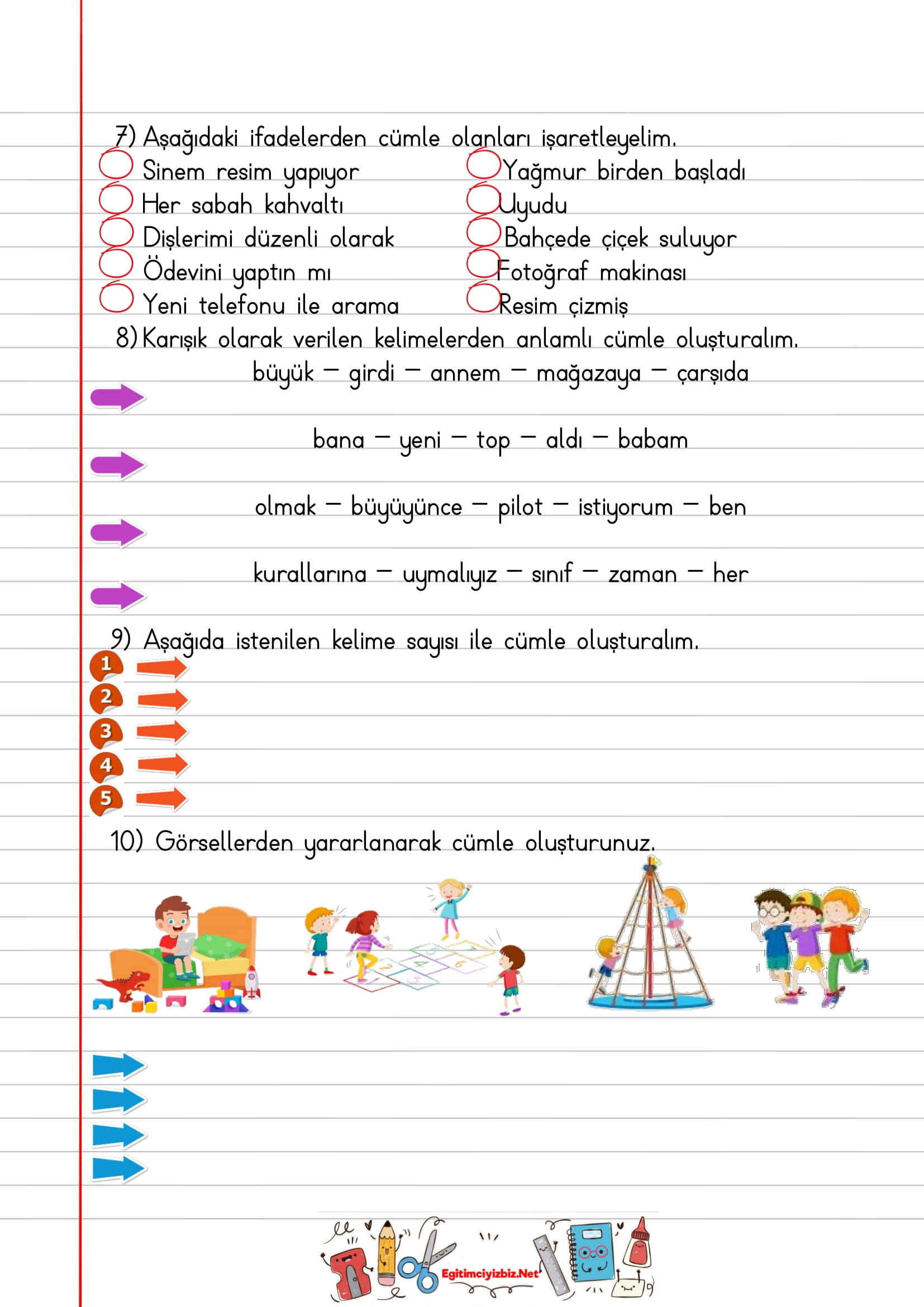 2.Sınıf Türkçe Ev Etkinliğim-7