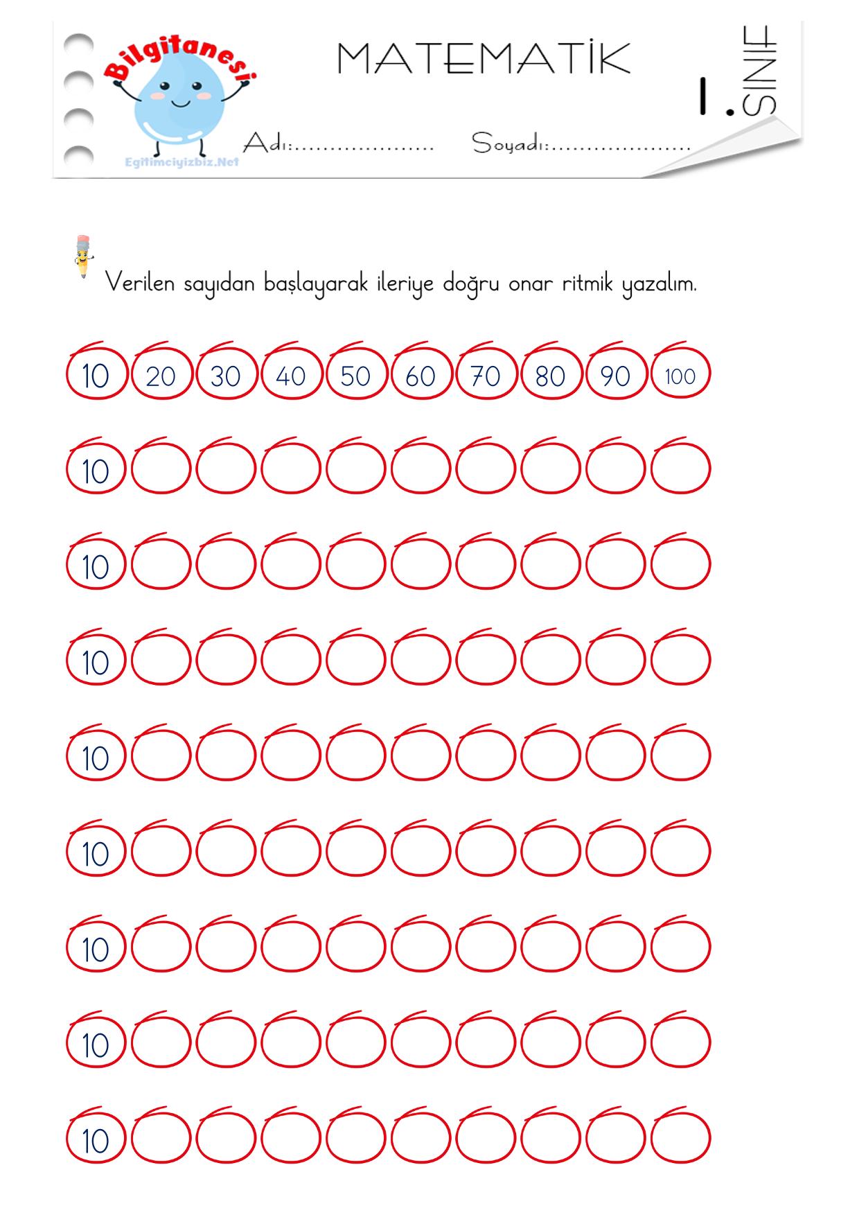 1. Sınıf Onar Ritmik Sayma Etkinliği (Maarif Modeli Uyumlu)