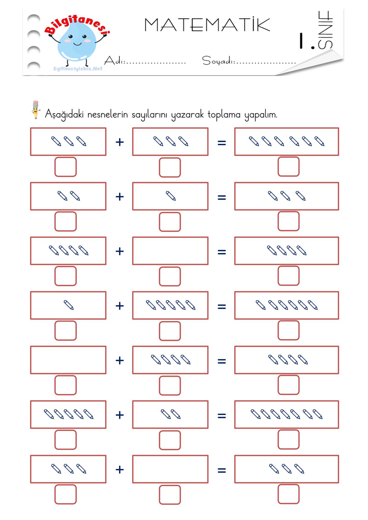 1. Sınıf Görseller ile Toplama İşlemi Etkinliği-1 (Maarif Modeli Uyumlu)