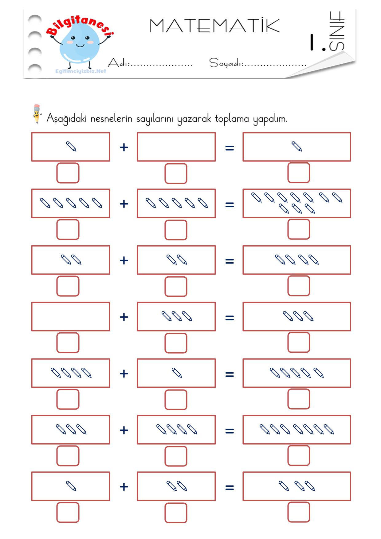 1. Sınıf Görseller ile Toplama İşlemi Etkinliği-5 (Maarif Modeli Uyumlu)