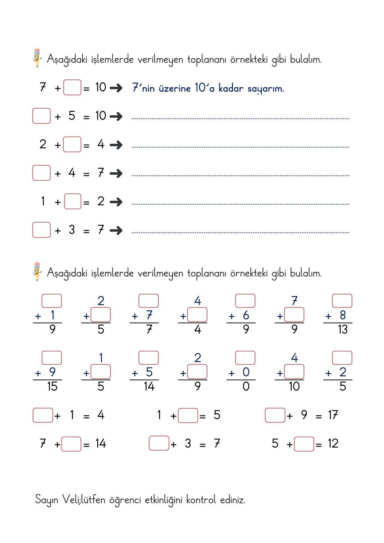 1. Sınıf Toplama İşlemini Yorumlama Etkinliği-2 (Maarif Modeli Uyumlu)