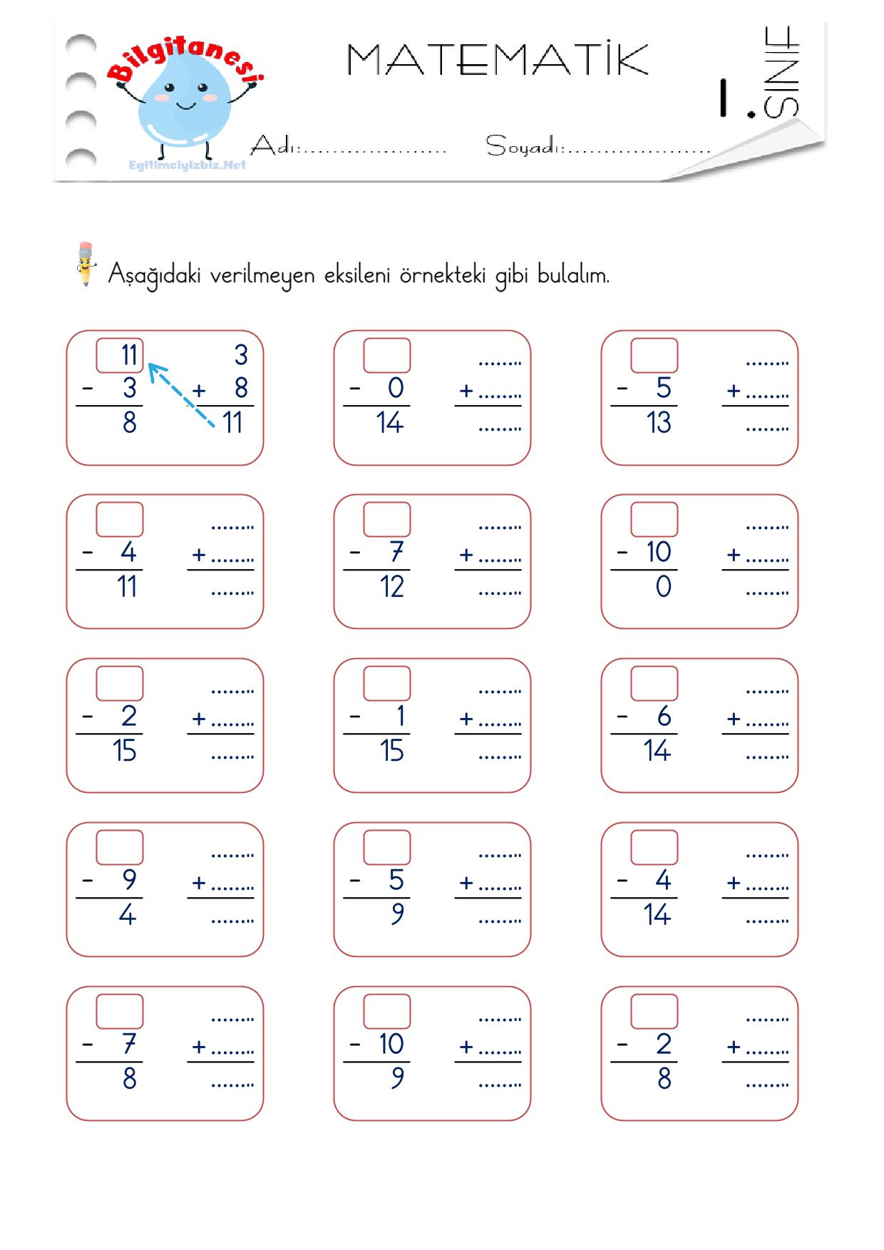 1. Sınıf Çıkarma İşlemini Yorumlama Etkinliği-5 (Maarif Modeli Uyumlu)