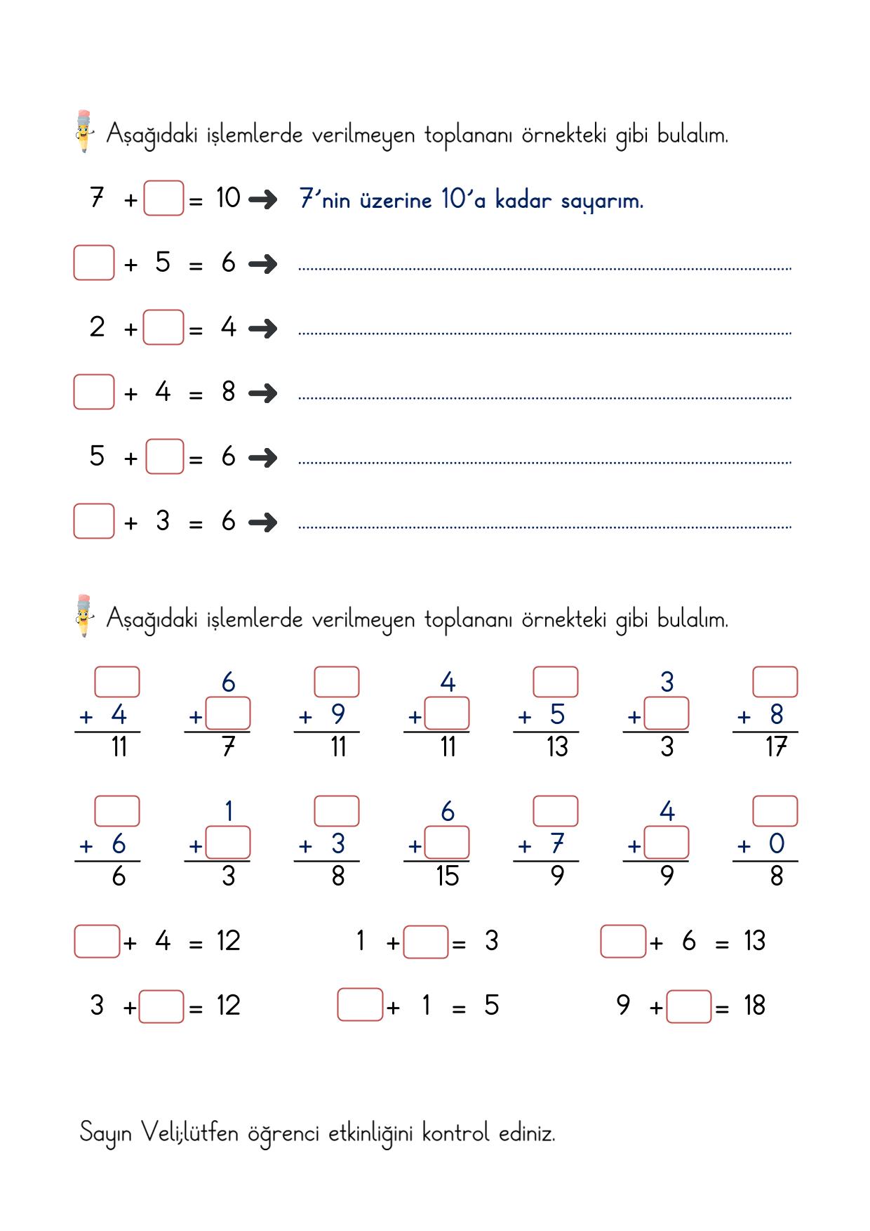 1. Sınıf Toplama İşlemini Yorumlama Etkinliği-4 (Maarif Modeli Uyumlu)